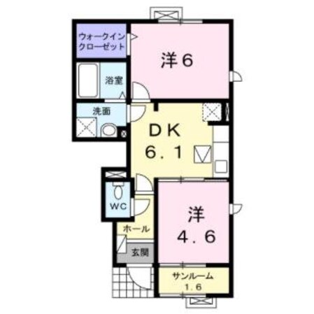 サンクチュアリ北府　２の物件間取画像